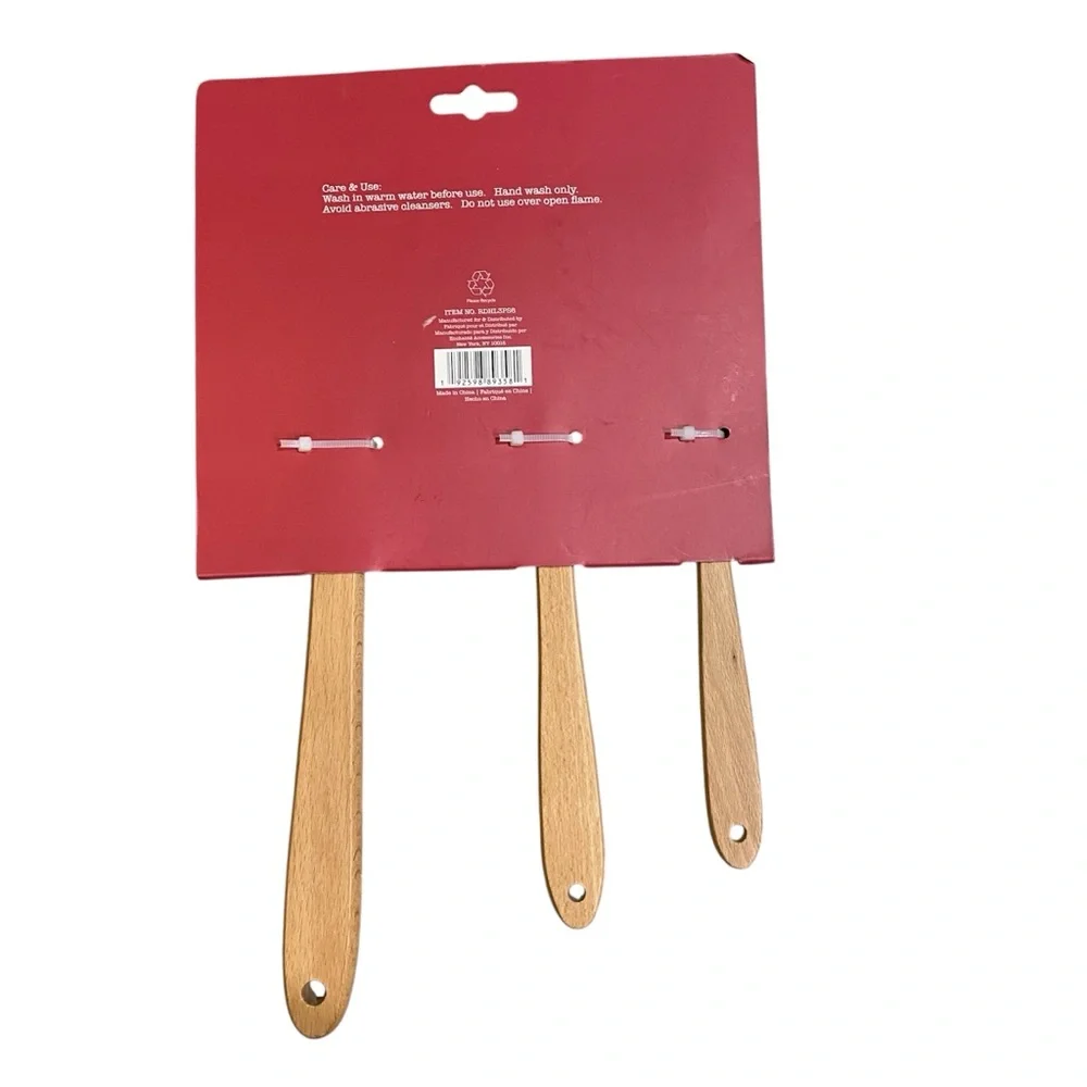 Rae Dunn Holiday Spatula Set - Red, White & Green